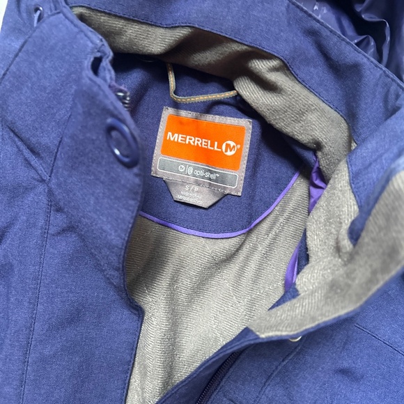 Merrell Jacket Womens Small Purple Hooded Opti-Shell - Picture 4 of 6